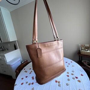 SOLD coach tan tribeca 9098
